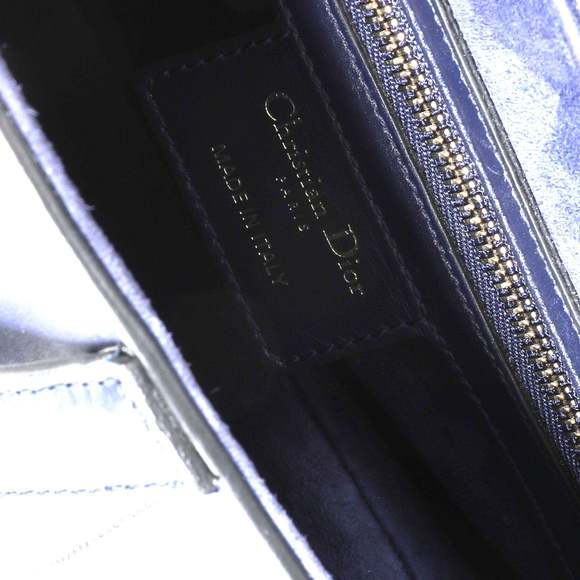 Dior Navy Leather Saddle Bag - Picture 9 of 9